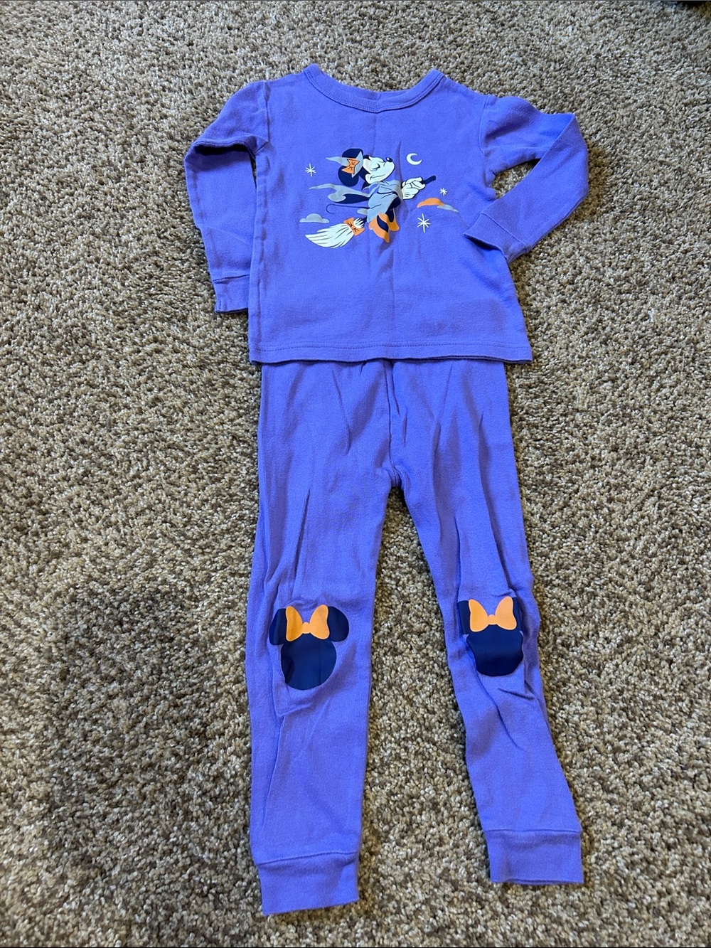 GAP Purple Minnie Witch Two-Piece Pajama Set